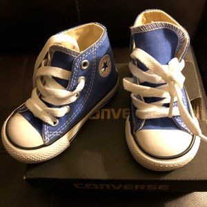 New in box blue toddler converse size 4